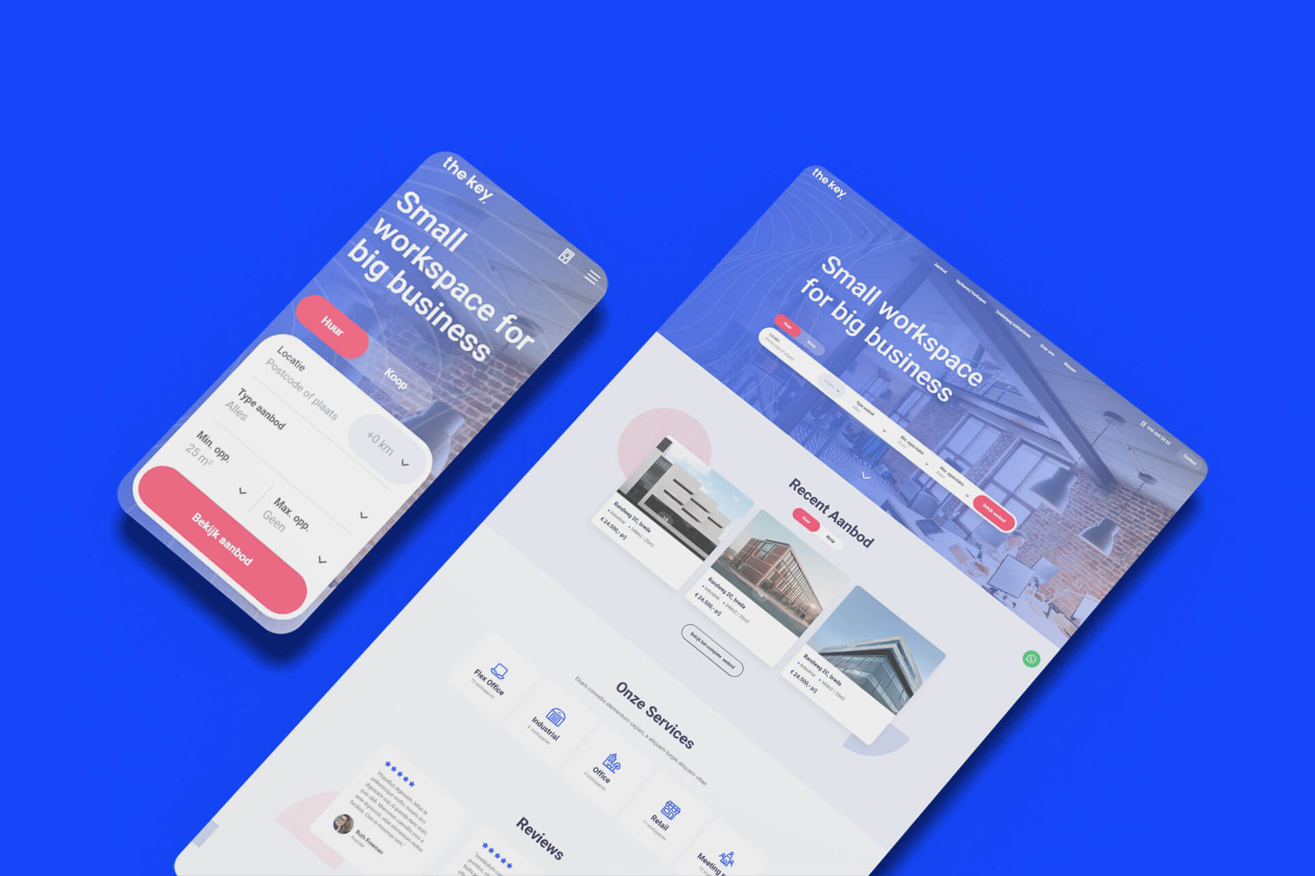 Project thumbnail van The Key – Nieuwe WordPress website